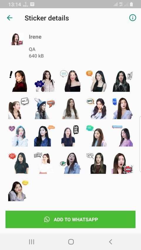 Red Velvet WAStickerApps KPOP Idol for Whatsapp screenshot 5