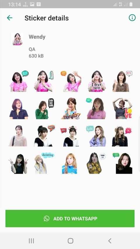 Red Velvet WAStickerApps KPOP Idol for Whatsapp screenshot 2