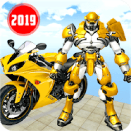 Grand Bike Transforming Robot Shooting Game आइकन