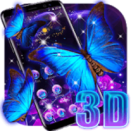 ikon Beautiful Neon Butterfly Live Wallpaper Theme