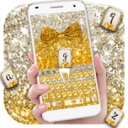 Glimmer Bowknot Gold keyboard आइकन