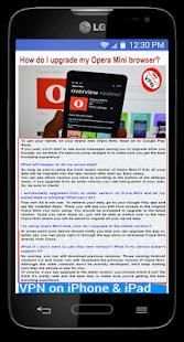 MINI OPERA VPN Browser PRO Guide I स्क्रीनशॉट 2