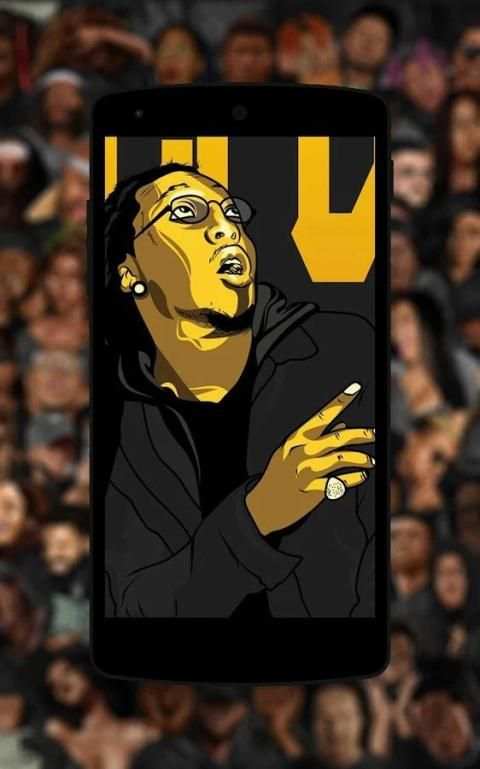 Migos (Quavo, Takeoff, Offset) Rapper Wallpaper screenshot 3