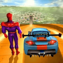 Superhero Mega Ramp Car Rider Stunts आइकन