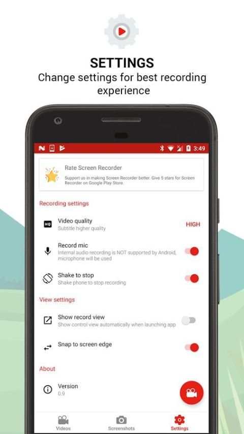 Screen Recorder - Screen Recording app no root screenshot 2