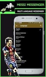 Messenger 2018 app for FB (Football) & Messi lover screenshot 3