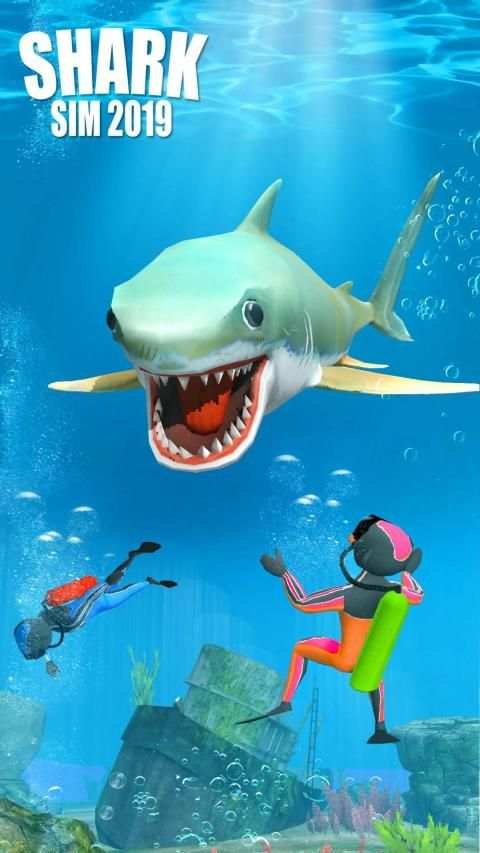 Shark Attack Wild Simulator 2019 स्क्रीनशॉट 8