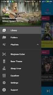 PlayDroid Music Player : Mp3 player, Audio player स्क्रीनशॉट 1