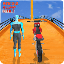 Impossible Spiderman Tricky Mega Ramp BMX Track 20 आइकन