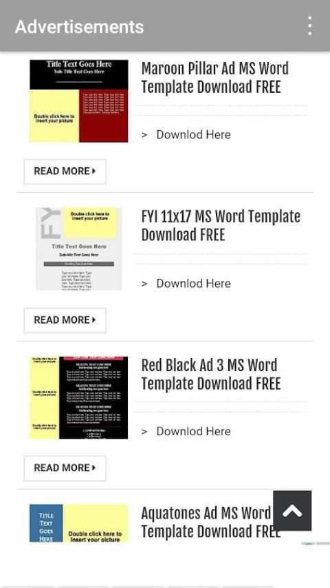 Readymade Word Templates 2 تصوير الشاشة