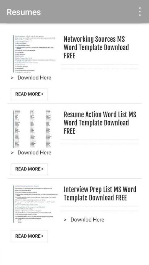Readymade Word Templates 4 تصوير الشاشة