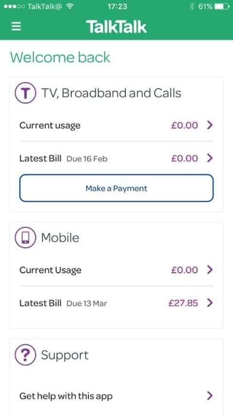 My TalkTalk screenshot 3