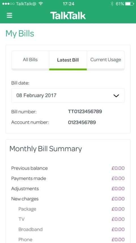 My TalkTalk screenshot 2