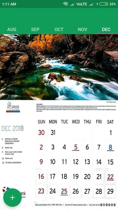 Jk Bank Calender 18 Apk Download 21 Free 9apps