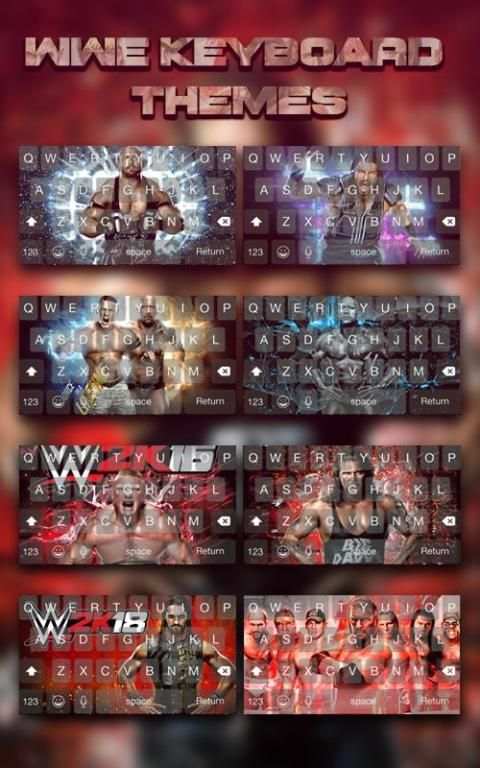 WWE keyboard themes screenshot 2
