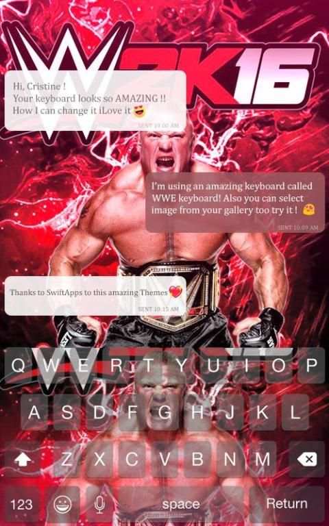 WWE keyboard themes स्क्रीनशॉट 1