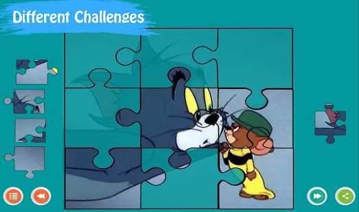 Jerry Mouse y Tom Kitten Jigsaw Puzzle screenshot 4