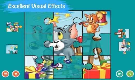 Jerry Mouse y Tom Kitten Jigsaw Puzzle screenshot 2