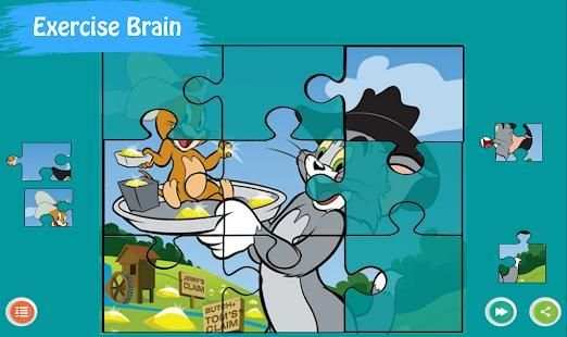 Jerry Mouse y Tom Kitten Jigsaw Puzzle screenshot 3