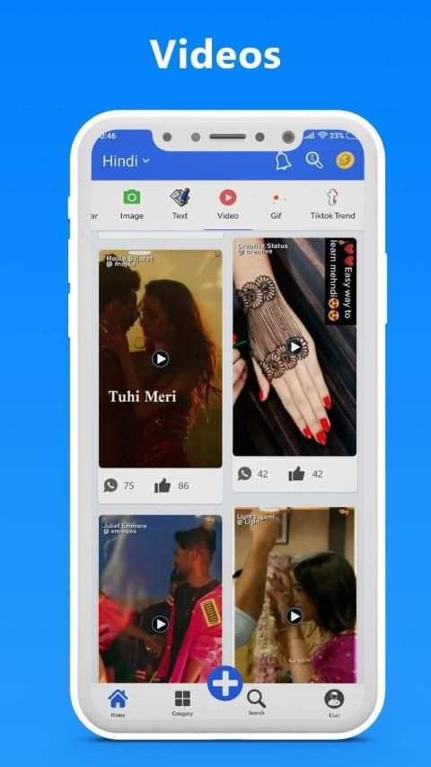 Hey Status - Videos, WhatsApp Status & DP Status screenshot 3