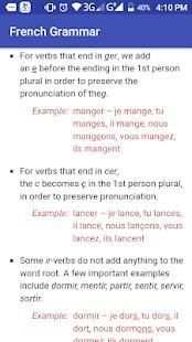 Basic French grammar (Offline) screenshot 1