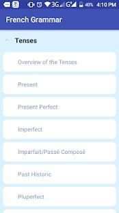Basic French grammar (Offline) screenshot 3
