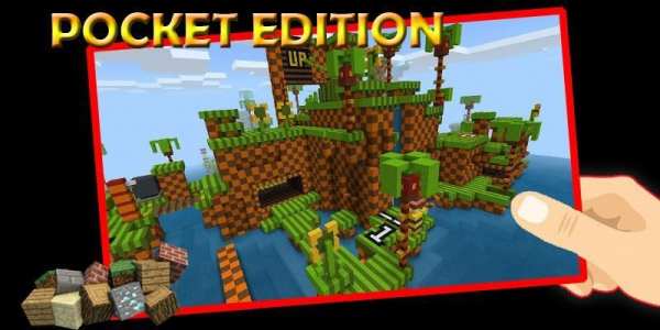 The Hedgehog sonic mod MCPE स्क्रीनशॉट 2