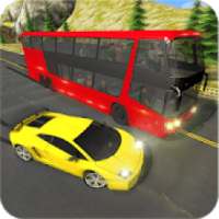 Racing In Bus: Real Highway Traffic