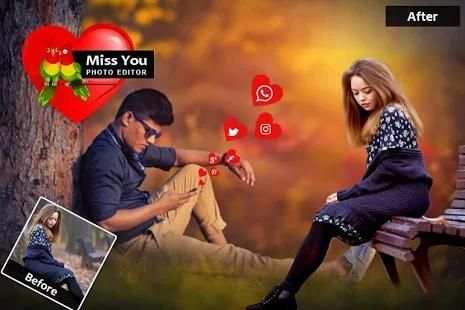 Miss You Photo Editor screenshot 1