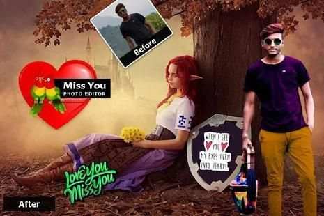 Miss You Photo Editor screenshot 4