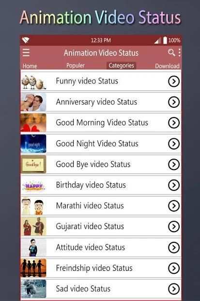 Animation Video Status screenshot 4