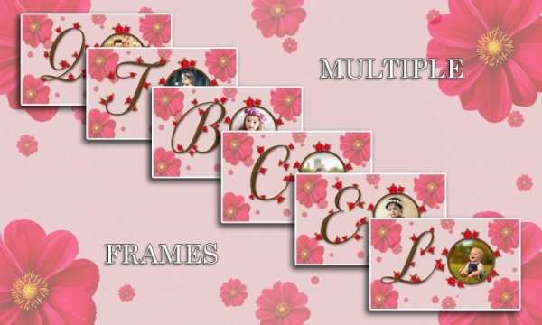 Flower Text Photo Frames स्क्रीनशॉट 4