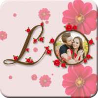 Flower Text Photo Frames