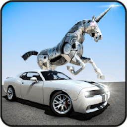 Robot Unicorn Muscle Car Robot Transforming Game icon