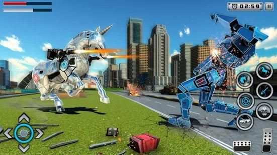 Robot Unicorn Muscle Car Robot Transforming Game screenshot 3