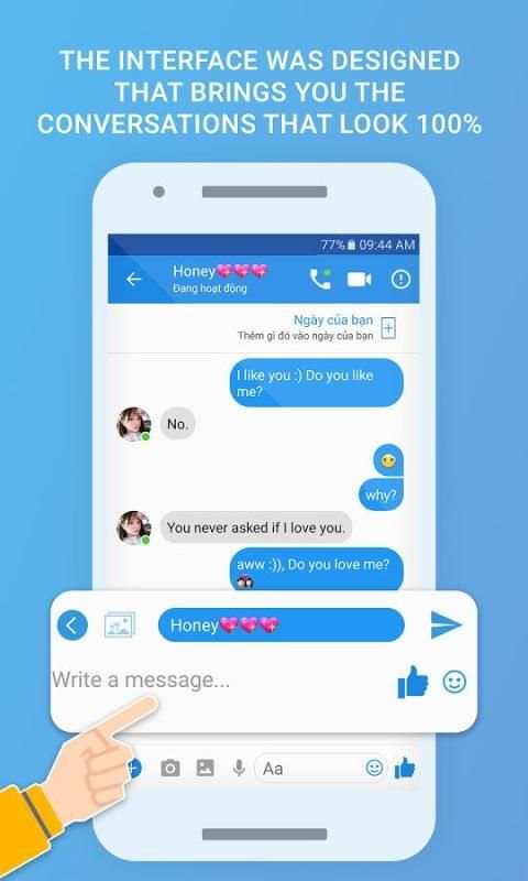 Fake messenger - Fake a text screenshot 3