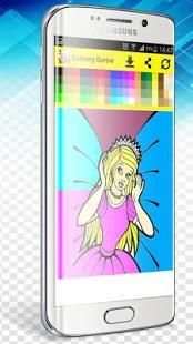 princess Barbie coloring games screenshot 3