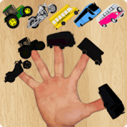 ikon Vehicles Finger Family Puzzle Game