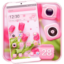 Pink Love Romantic Flower Theme icon