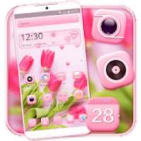 ikon Pink Love Romantic Flower Theme
