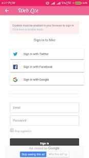 Web Lite screenshot 2