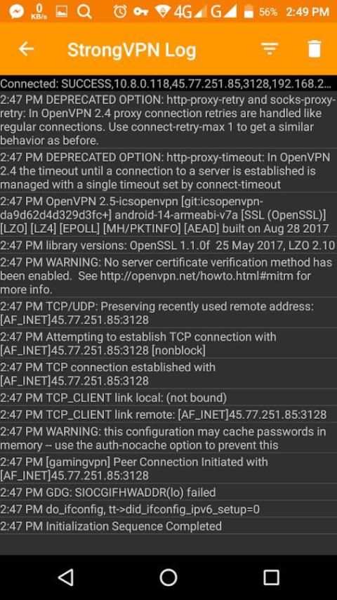 StrongVPN screenshot 1