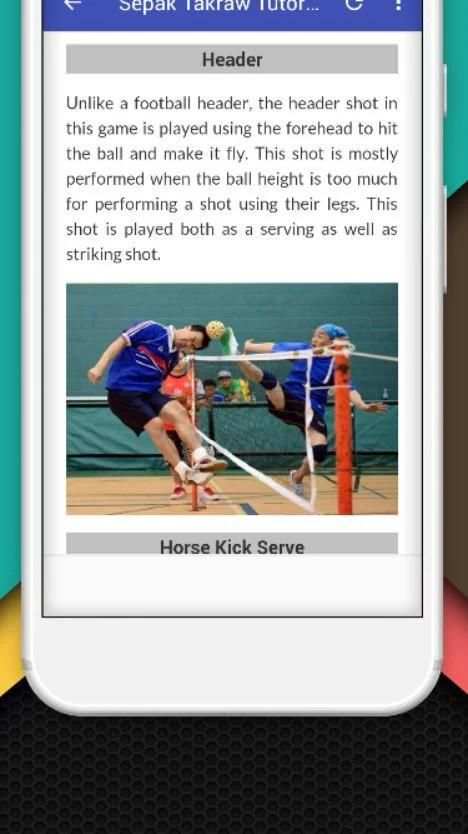 Tutorials for Sepak Takraw Offline screenshot 1