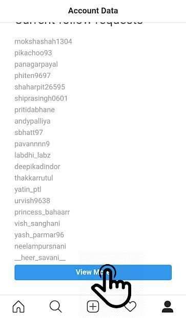 Sent Request Instagram screenshot 6