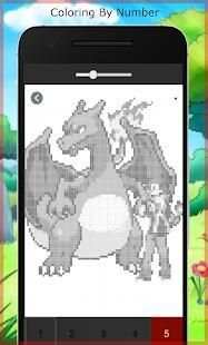 Coloring Pokemon Pixel Art By Numbers screenshot 2
