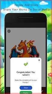 Coloring Pokemon Pixel Art By Numbers screenshot 1