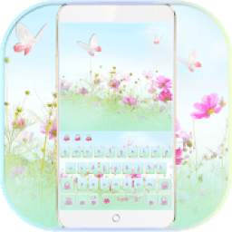 Pink Flower Keyboard 10001003