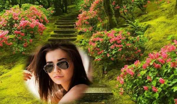 Garden Photo Frame Editor screenshot 1
