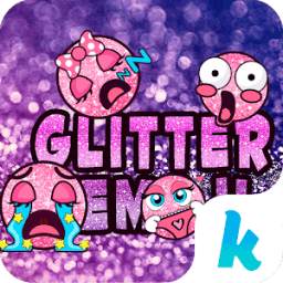 Glitter Emoji Kika Keyboard