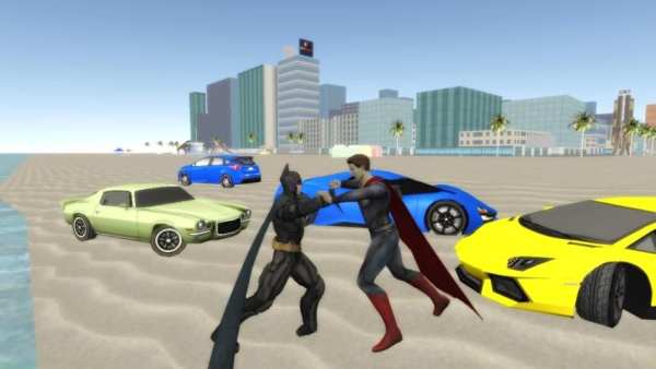 Kahraman Spider-Man ve Super Man Araba Oyunu screenshot 5